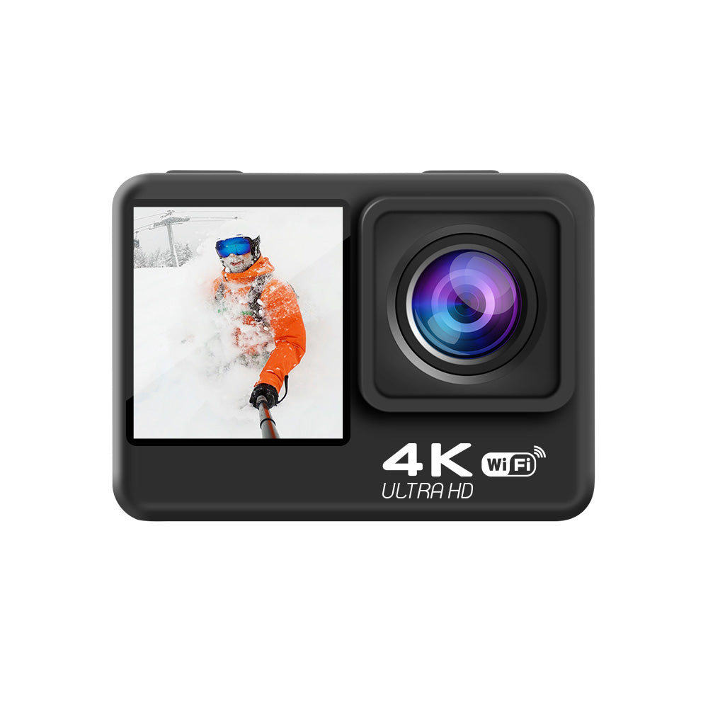 4K Dual Screen Action Camera – 16MP CMOS Sensor 170° Wide Angle Waterp ...