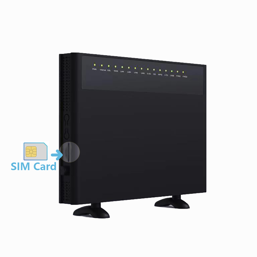 BDI Super Hybrid 4G/LTE VDSL Gigabyte Modem Router with VoIP and 4G Fa ...