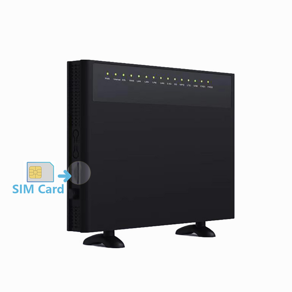 Giga Byte Router BDI Super Hybrid 4G/LTE VDSL Gigabyte Modem Router with VoIP and 4G Fa ...