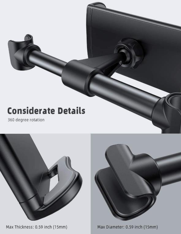 adjustable-car-headrest-tablet-phone-holder-360-rotation-wide-compatibility-no-charging-required
