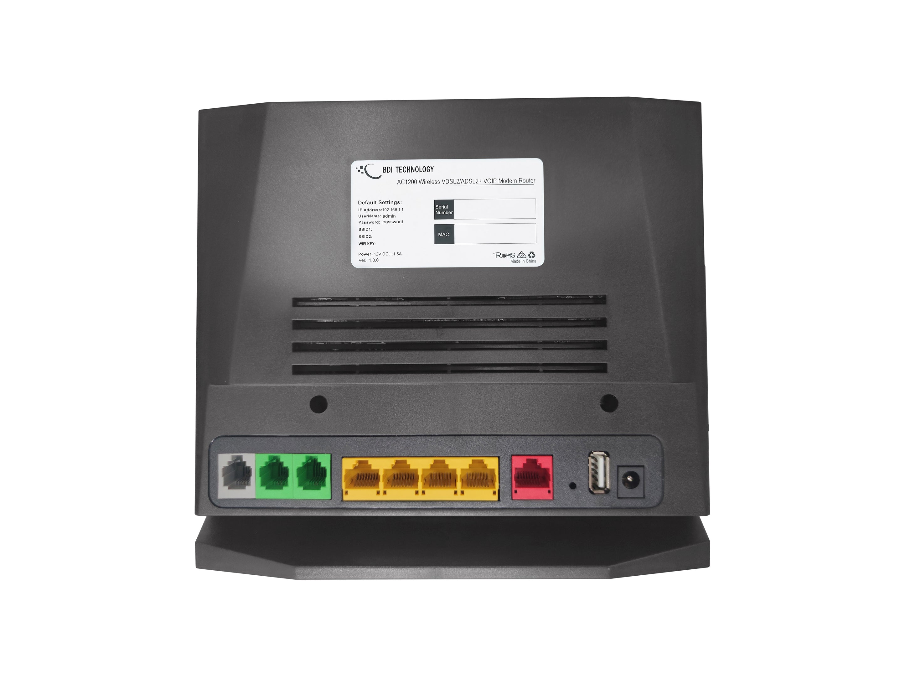 BDI AC Dual Band VDSL2+ Modem Router with VoIP – BDI Technology