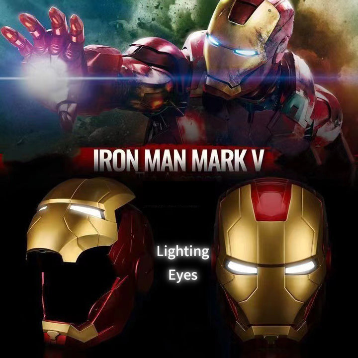 Iron Man MK7 Wearable Cosplay Helmet – Voice & Touch Control, LED Eyes, Hero Mask