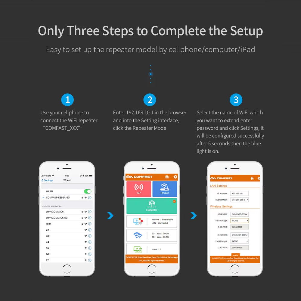 10x-ac1200-wifi-range-extender-dual-band-5g-signal-booster