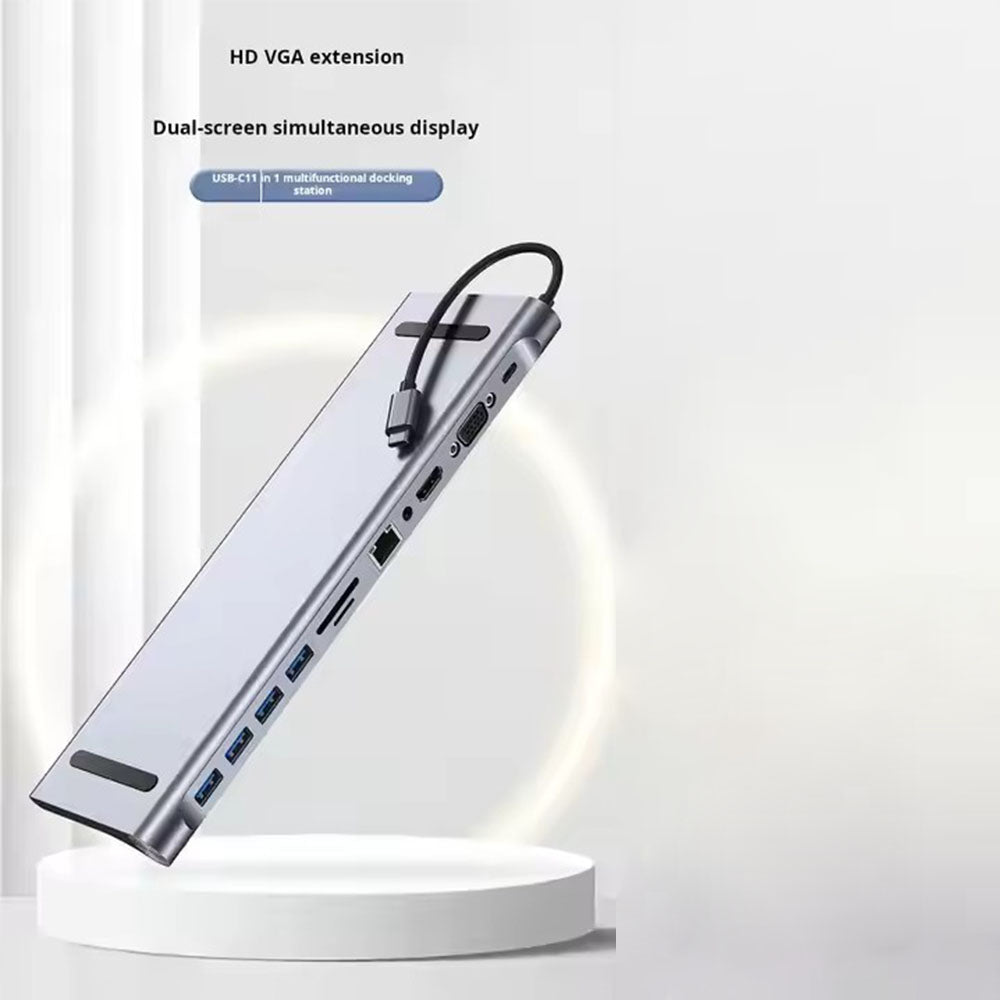 all-in-one-docking-hub-4k-dual-screen-100w-fast-charge-usb-3-0-vga-rj45-for-laptop-phone