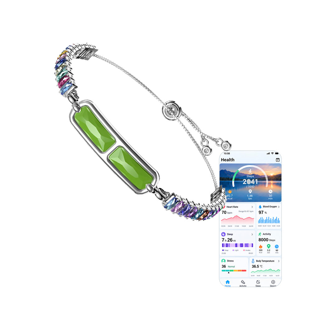 slh3-fashionable-smart-crystal-bracelet-health-tracker-with-heart-rate-sleep-and-cycle-monitoring