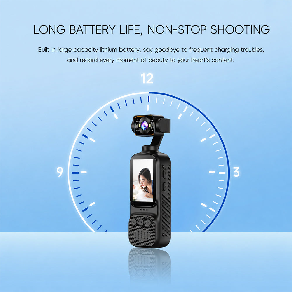 Pocket Portable Multi-Function Camera – Rotating Lens Built-in Fill Li ...