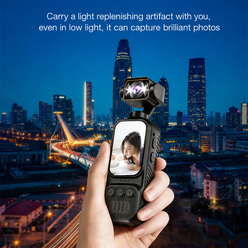 Pocket Portable Multi-Function Camera – Rotating Lens Built-in Fill Li ...