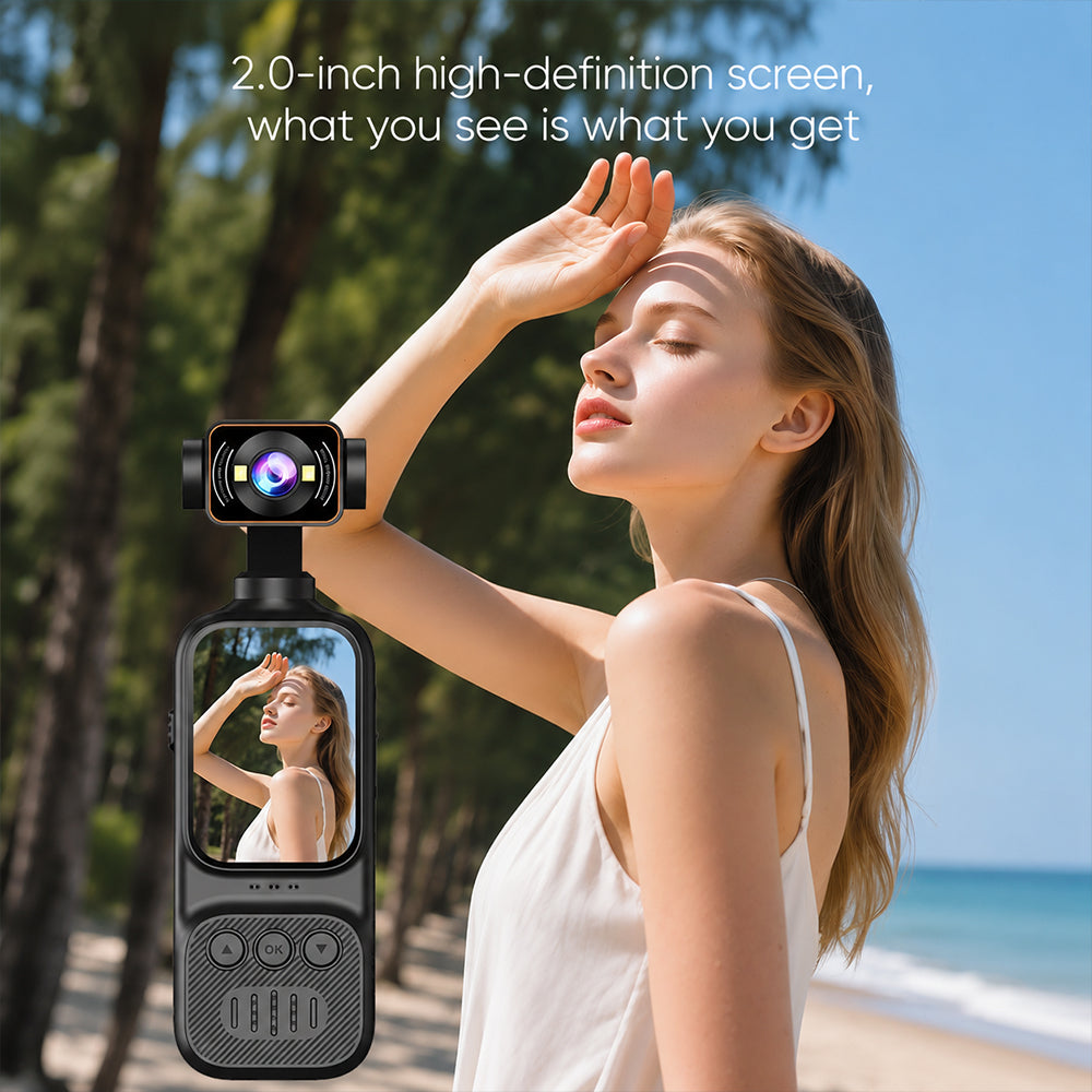 Pocket Portable Multi-Function Camera – Rotating Lens Built-in Fill Li ...