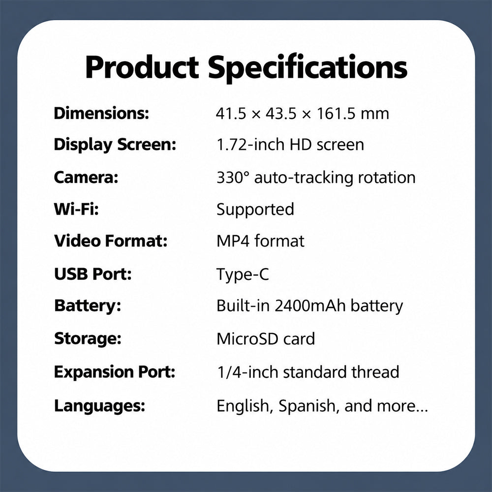 hjd05-vlog-gimbal-camera-4k-75mp-auto-tracking-32gb-sd-card-31cm-tripod-for-travel-vlogging