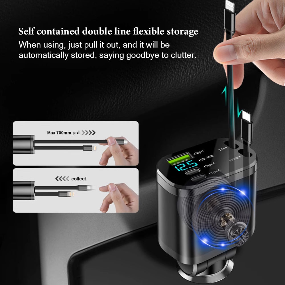 5-port-charging-port-smart-display-built-in-dual-wire-retractable-car-charger