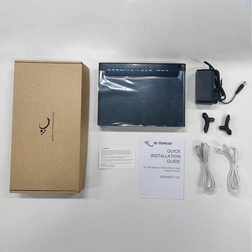 AC Dual Band VDSL2+ Modem Router with VoIP – BDI Technology