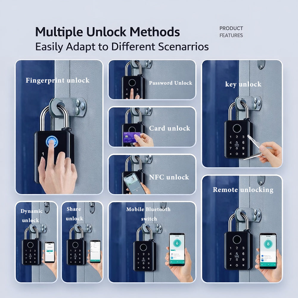 bdi-industrial-grade-smart-padlock-weatherproof-multi-function-card-pin-key-remote-tuya-app