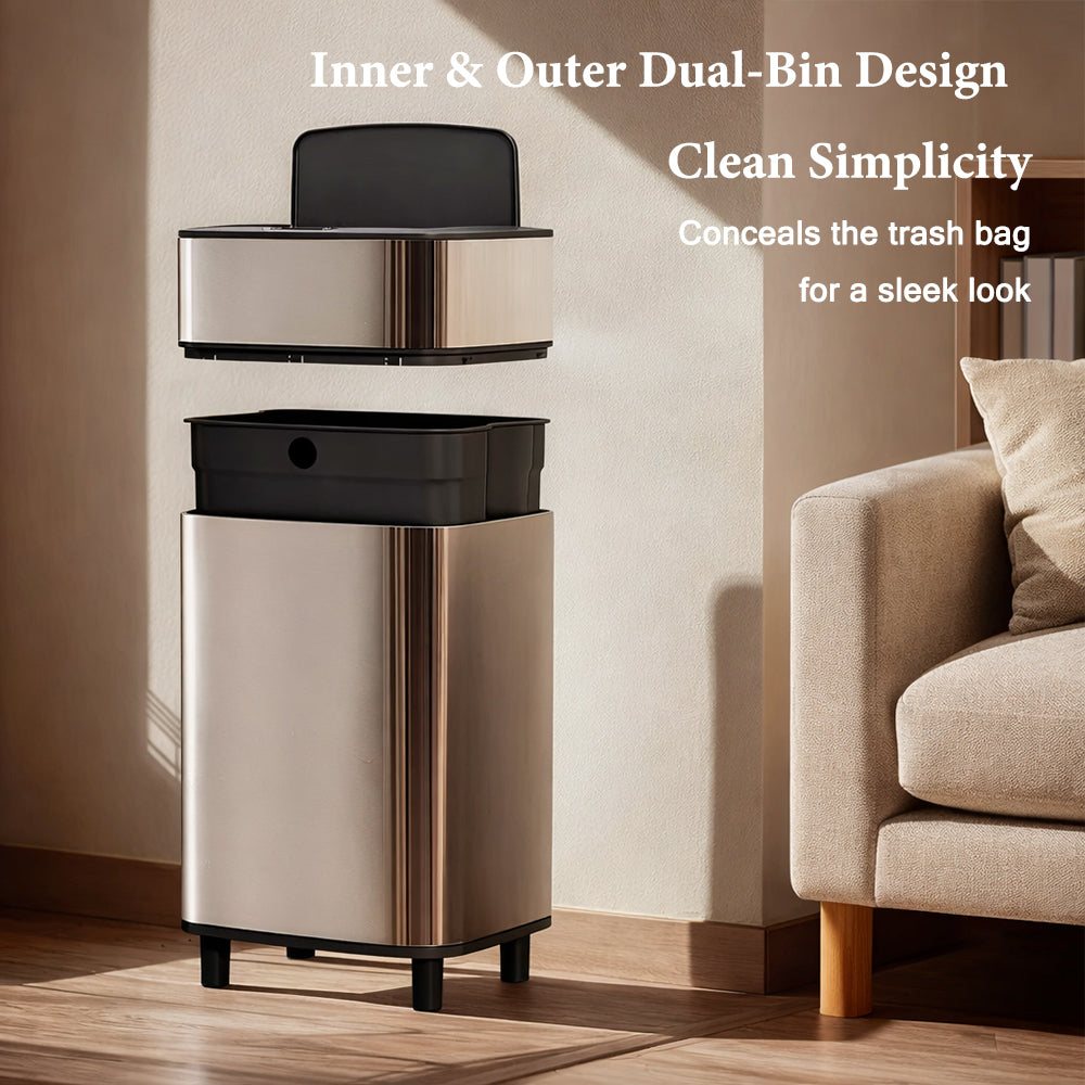 smart-sensor-trash-can-32l-stainless-steel-wave-motion-sensing-quiet-hydraulic-lid