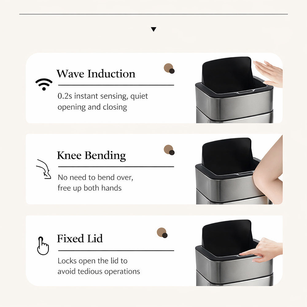 smart-sensor-trash-can-32l-stainless-steel-wave-motion-sensing-quiet-hydraulic-lid