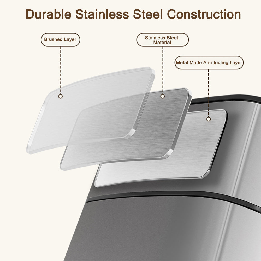 smart-sensor-trash-can-32l-stainless-steel-wave-motion-sensing-quiet-hydraulic-lid
