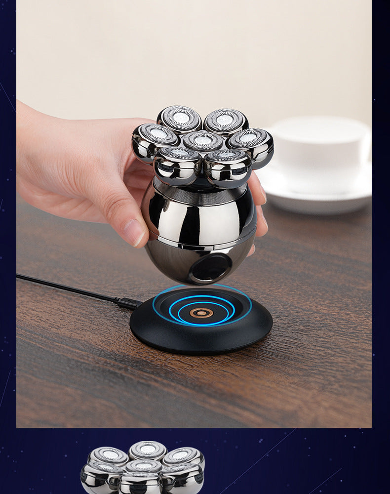alien-spaceship-shaver-7-in-1-professional-cordless-electric-waterproof-rotary-rechargeable-shaver