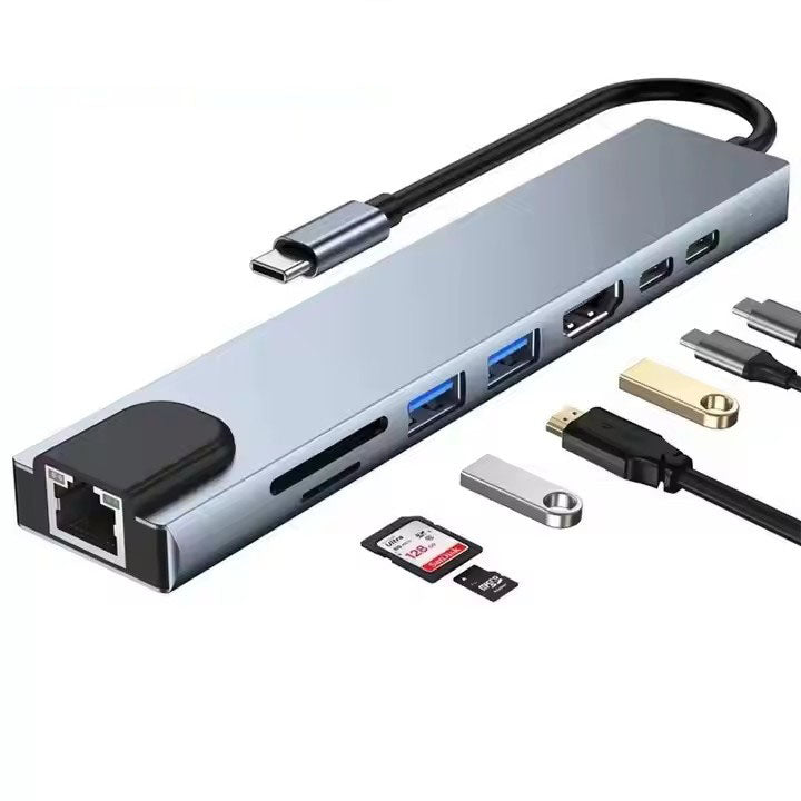 8-in-1-usb-type-c-docking-station-supports-4k-video-pd-fast-charging-suitable-for-macbook-and-other-devices
