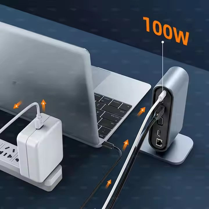12-in-1-usb-c-hub-aluminum-hdmi-4k-30hz-3x-usb-3-0-otg-for-laptop-phone-5gbps