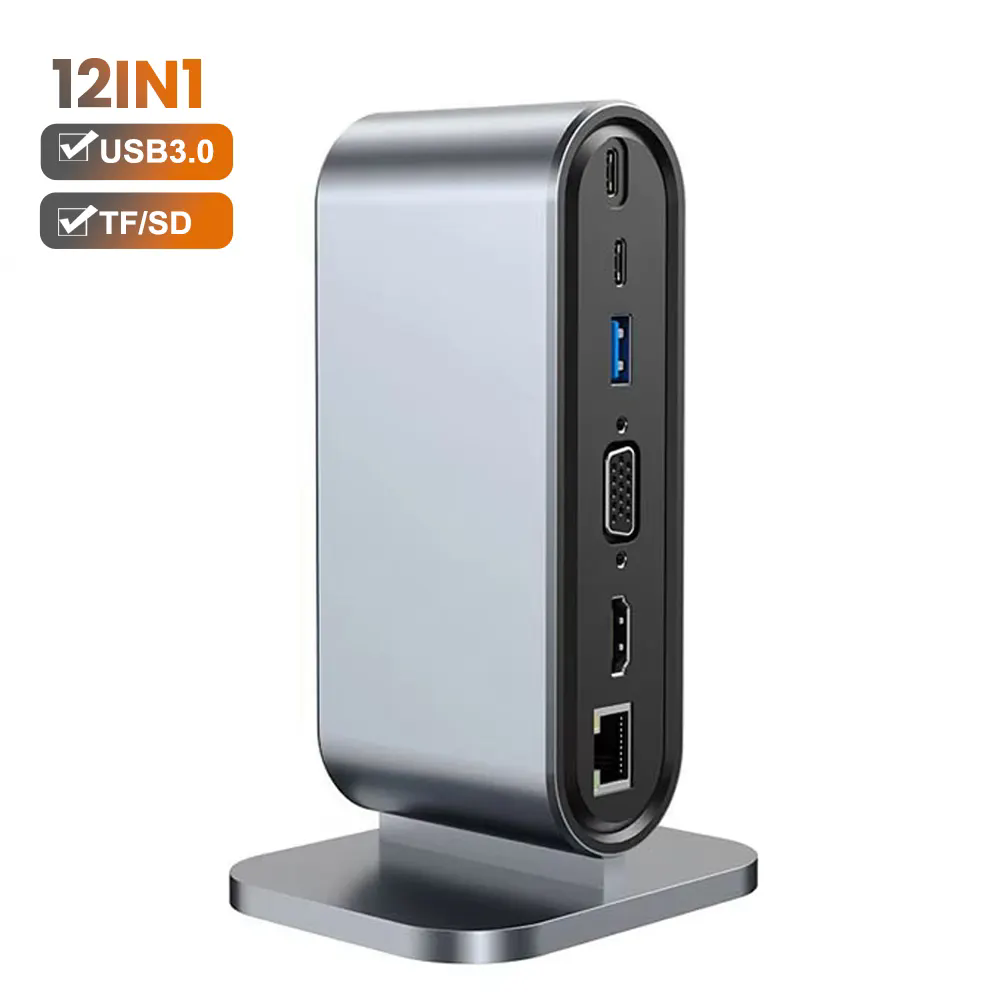 12-in-1-usb-c-hub-aluminum-hdmi-4k-30hz-3x-usb-3-0-otg-for-laptop-phone-5gbps