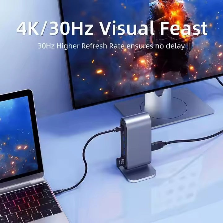 12-in-1-usb-c-hub-aluminum-hdmi-4k-30hz-3x-usb-3-0-otg-for-laptop-phone-5gbps