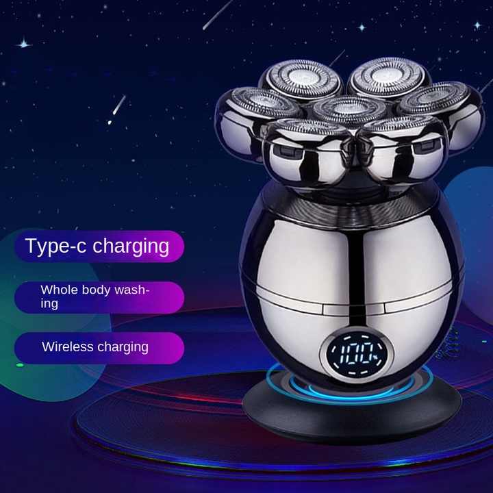 alien-spaceship-shaver-7-in-1-professional-cordless-electric-waterproof-rotary-rechargeable-shaver