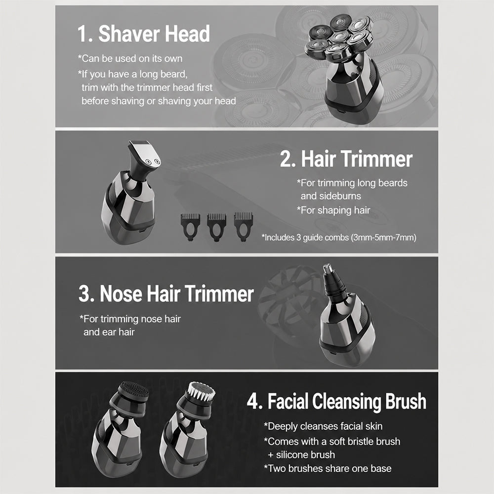 bdi-5-in-1-multi-function-grooming-kit-floating-7-blade-shaver-trimmer-nose-hair-cutter-facial-cleansing-brush