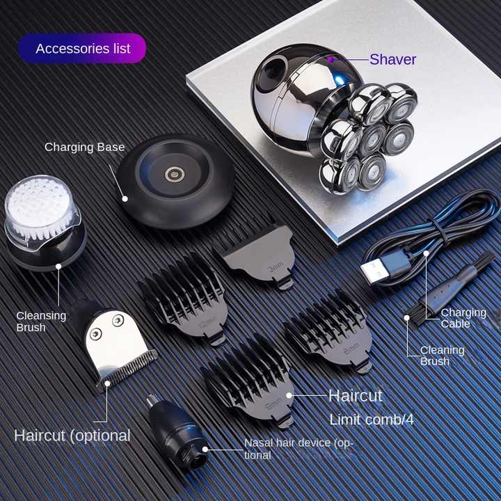 alien-spaceship-shaver-7-in-1-professional-cordless-electric-waterproof-rotary-rechargeable-shaver