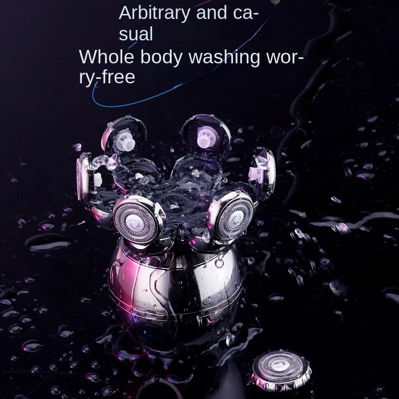 alien-spaceship-shaver-7-in-1-professional-cordless-electric-waterproof-rotary-rechargeable-shaver