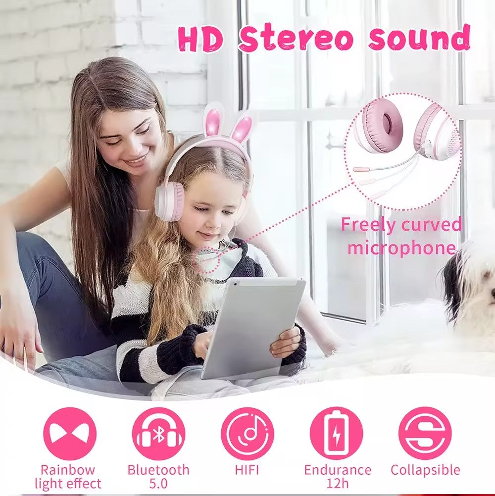 bdi-rainbow-rabbit-luminous-wireless-5-0-headphone-pink