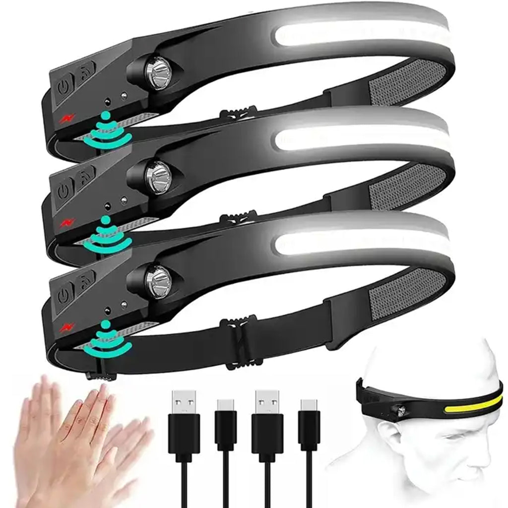 bdi-full-vision-rechargeable-cob-led-headlamp-with-type-c-waterproof-sensor-switch-camping-head-torch-emergency-hot-led-headlight