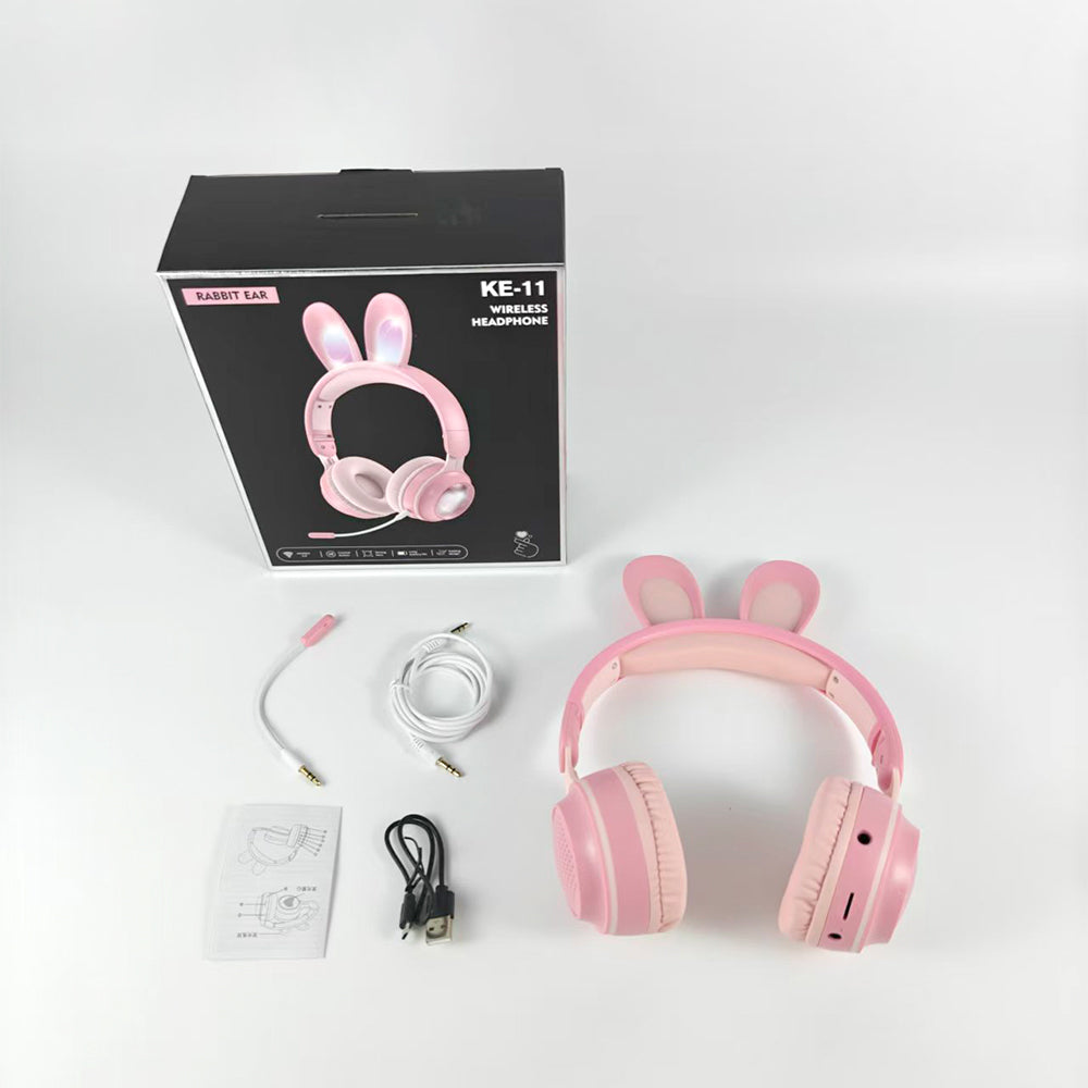 bdi-rainbow-rabbit-luminous-wireless-5-0-headphone-pink