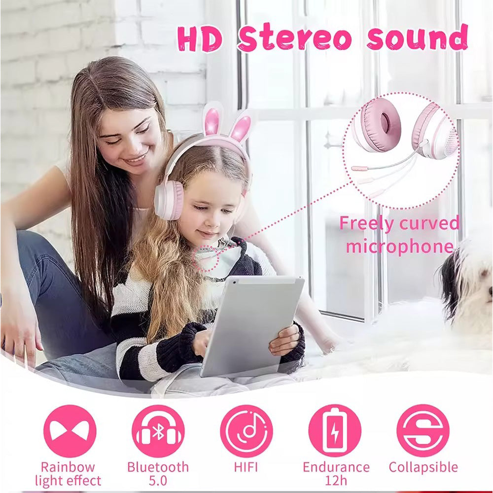 bdi-rainbow-rabbit-luminous-wireless-5-0-headphone-pink
