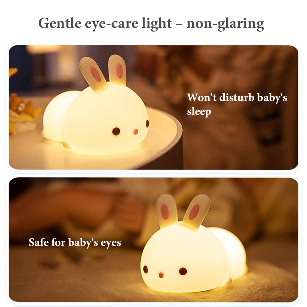 bdi-rabbit-baby-night-light-silicone-touch-lamp-remote-control-7-color-changing-for-nursery