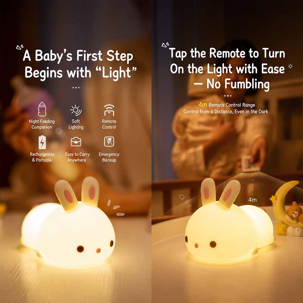 bdi-rabbit-baby-night-light-silicone-touch-lamp-remote-control-7-color-changing-for-nursery
