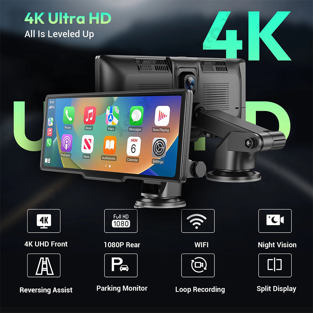 4k-dash-cam-with-wireless-carplay-and-android-auto-builtin-wifi-gps-170-wide-angle