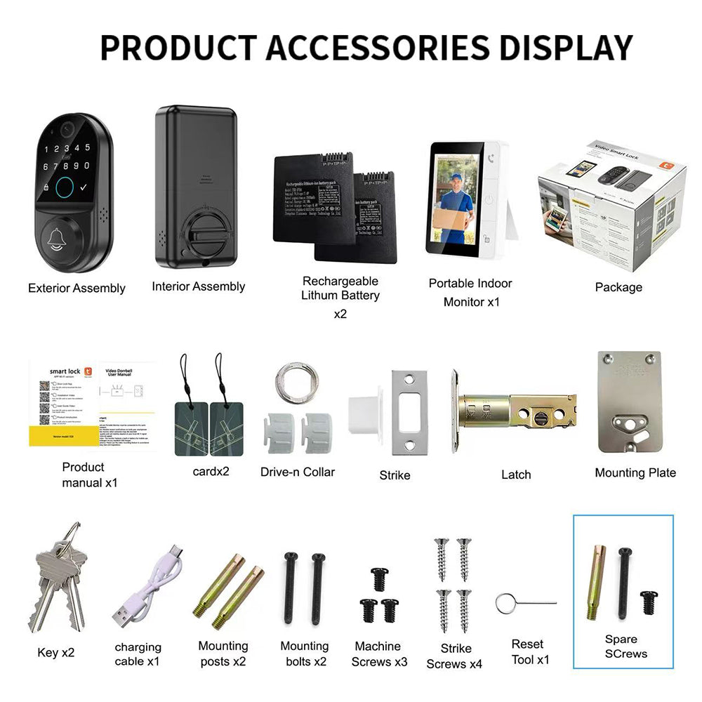 k18-video-smart-lock-6-in-1-unlocking-methods-two-way-intercom-remote-monitoring