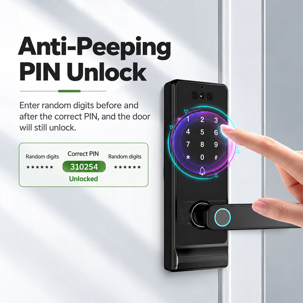 smart-fingerprint-door-lock-no-drill-retrofit-3d-face-recognition-tuya-app-9-unlock-methods