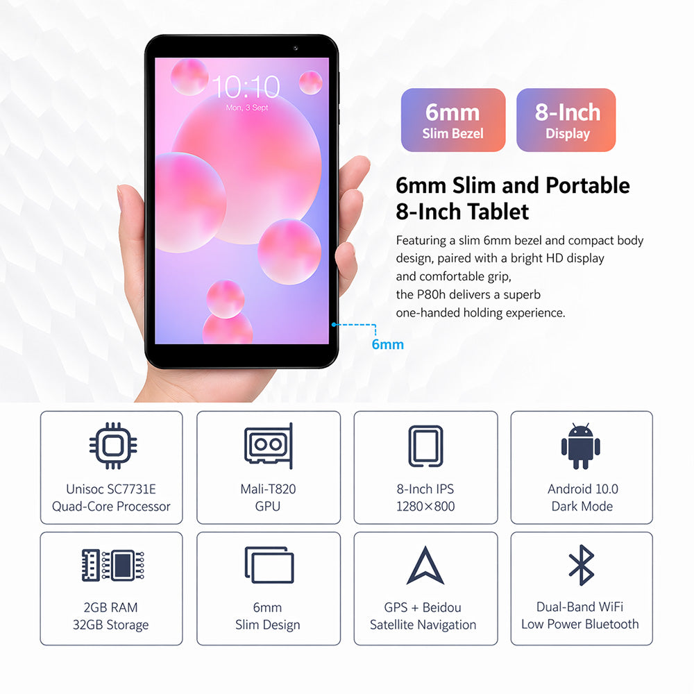 teclast-p80h-8-inch-android-10-tablet-lightweight-design-with-gps-2gb-32gb