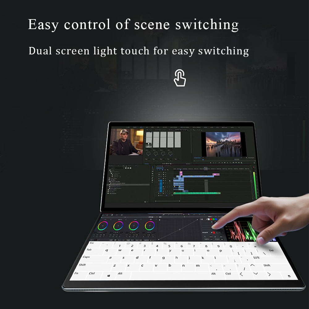 Dual Screen Laptop N100 Dual IPS Touchscreens 32GB RAM 2TB SSD – BDI ...